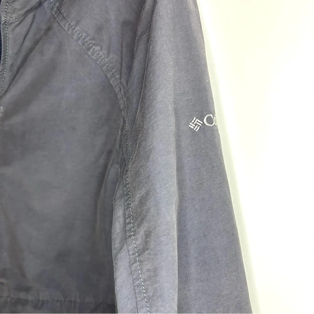Columbia Lightweight Hooded Windbreaker Jacket Gray Women’s Small - Picture 4 of 12